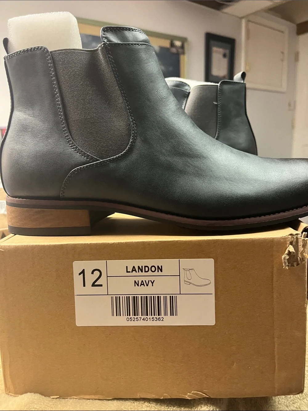 Landon slip on Navy Chelsea Boots - Men's Dress Chelsea size 12 new inbox